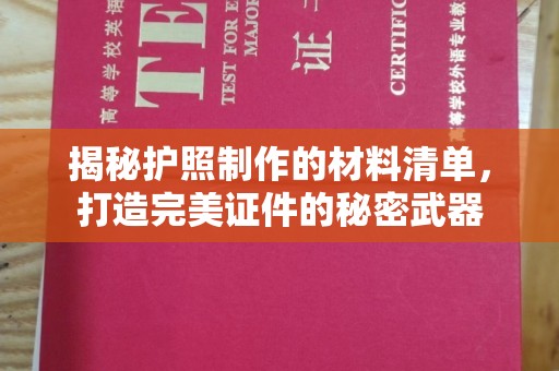 泸西揭秘护照制作的材料清单，打造完美证件的秘密武器