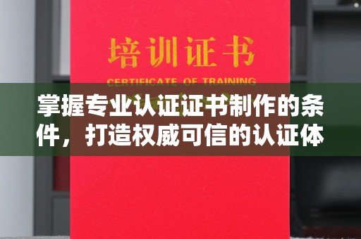 泸西掌握专业认证证书制作的条件，打造权威可信的认证体系