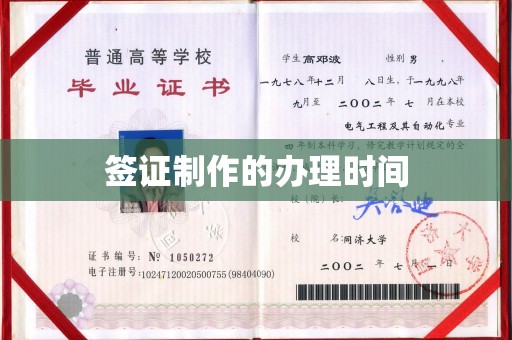 泸西签证制作的办理时间