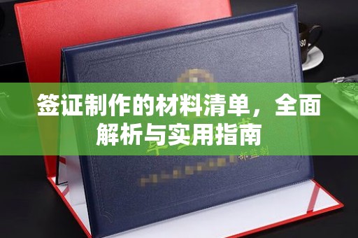 泸西签证制作的材料清单，全面解析与实用指南